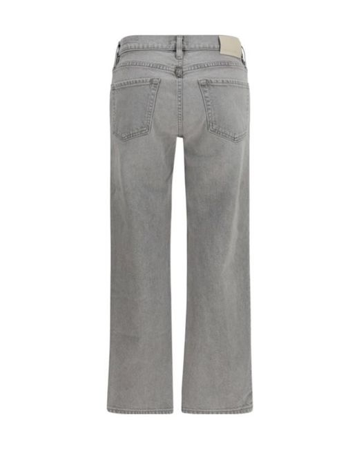 Citizens of Humanity Gray Vintage Straight-Leg Jeans