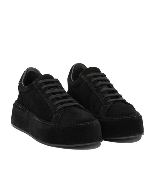 Casadei Black Platform Slip-On Sneakers