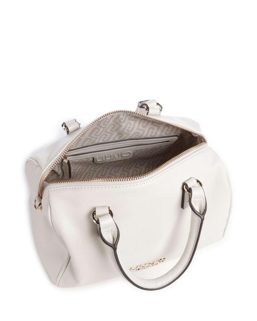 Liu Jo White Logo Plaque Small Satchel Tote Bag