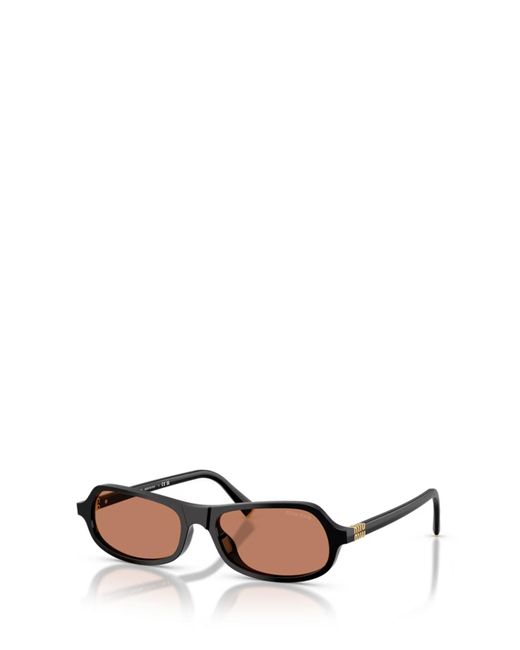 Miu Miu White Logo-Detail Sunglasses