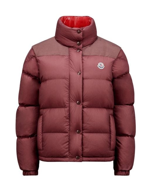 Moncler Red Verone Logo Patch Reversible Jacket