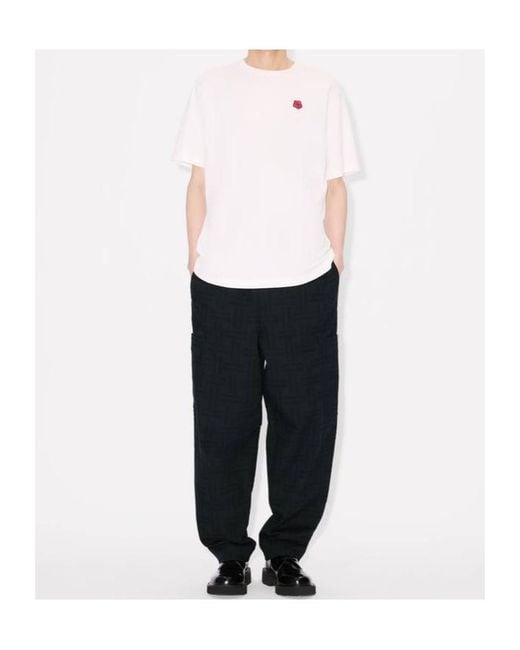 KENZO Black Weave' Cargo Jogpants for men