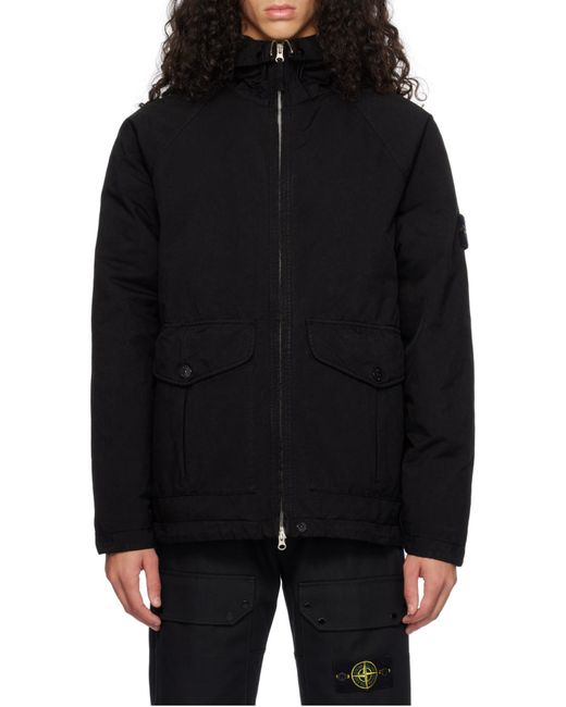 Stone Island Black David Tc Down Jacket for men