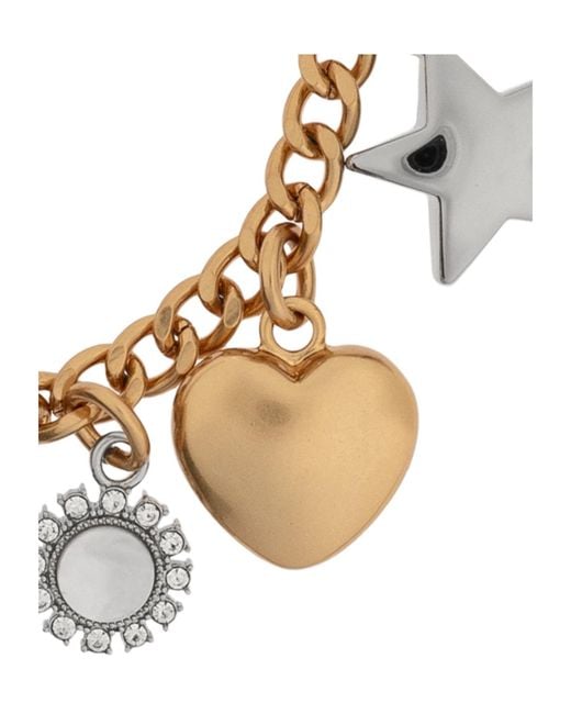 Tory Burch Metallic Charm-Detail Keyring