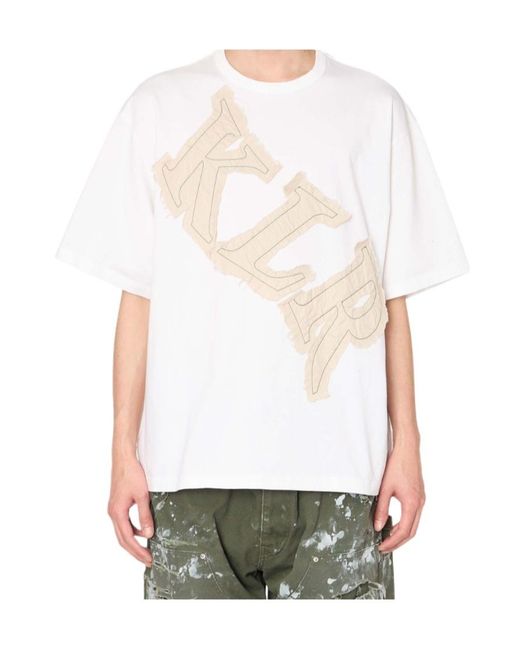 Kolor White Crew-Neck T-Shirt for men