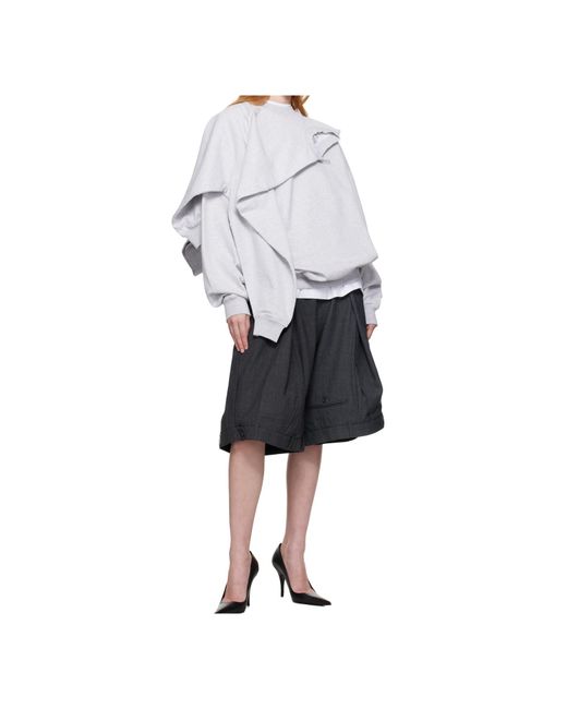 Vetements White Double Layered Pullover for men