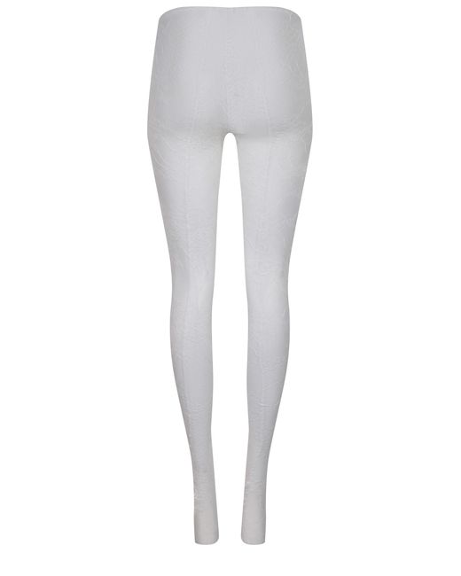 GIUSEPPE DI MORABITO Gray Lace Leggings