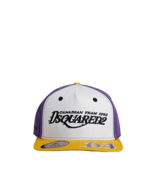 DSquared² Multicolor Basket Baseball Cap for men