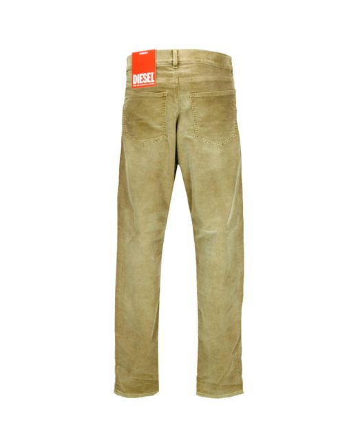 DIESEL Green Slim-Fit Five-Pocket Pants for men