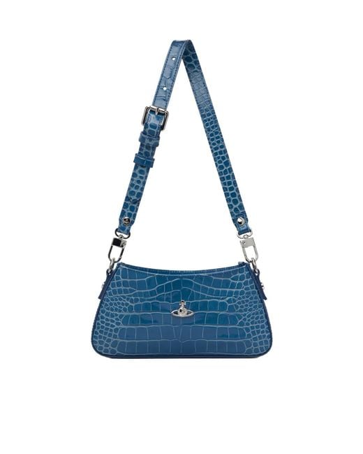 Vivienne Westwood Blue Tasha Shoulder Phone Bag