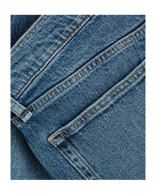 Rag & Bone Blue Harlow Ankle Straight-Leg Jeans