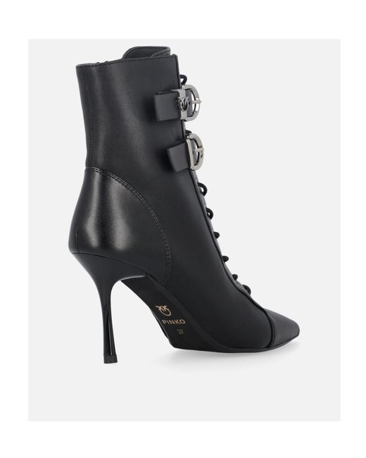 Pinko Black Lucy 27 Ankle Boots