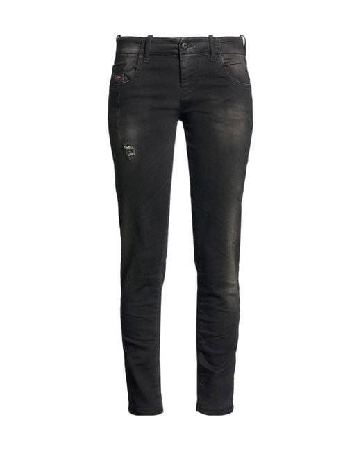 DIESEL Black Slim-Fit Jeans
