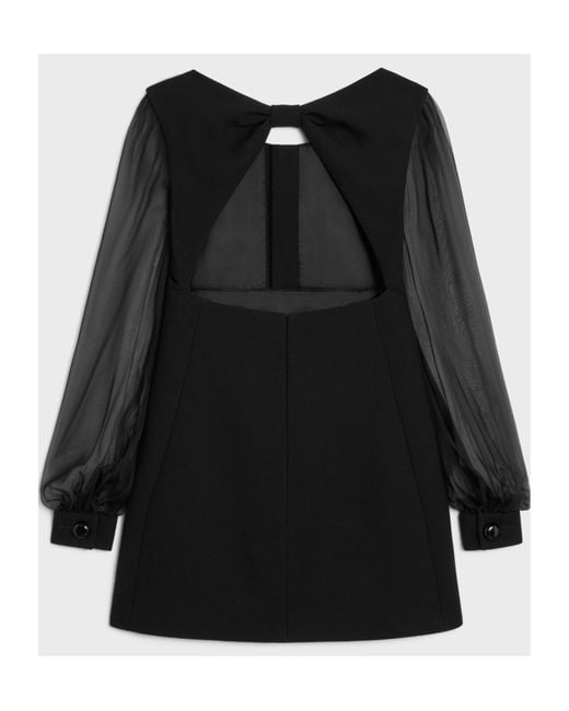 Céline Black Mini Trapeze Dress