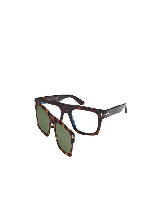 Tom Ford White Eyewear Square Frame Glasses for men