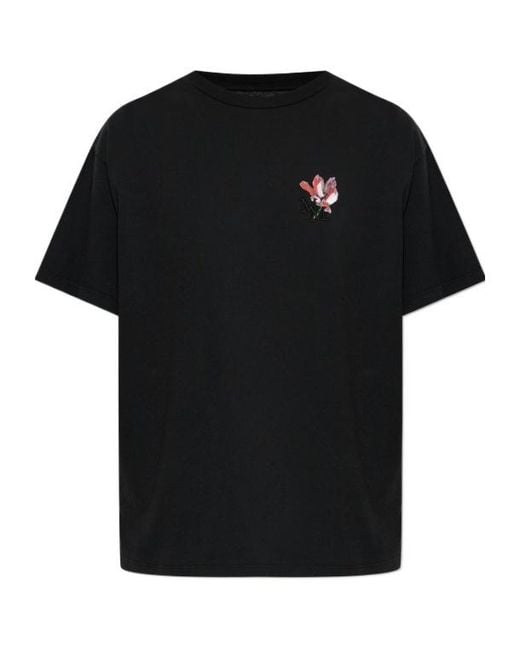 Maison Margiela Black Short-Sleeved Crewneck T-Shirt