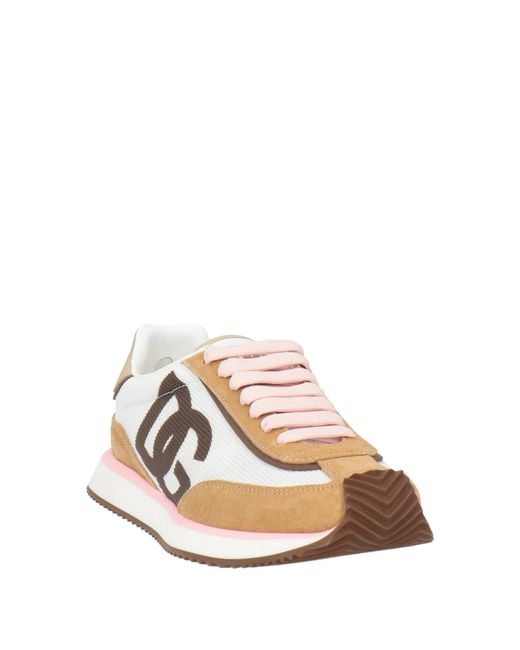 Dolce & Gabbana White Low-Top Sneakers