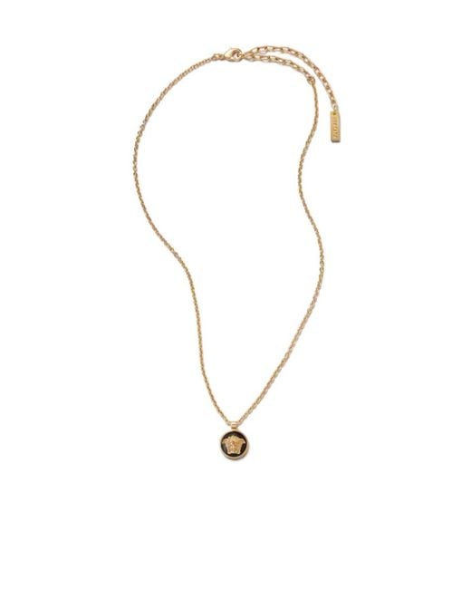 Versace White Medusa Necklace for men