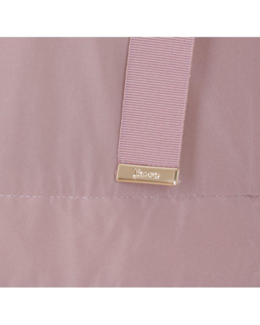 Herno Pink Hooded Zip-Front Coat