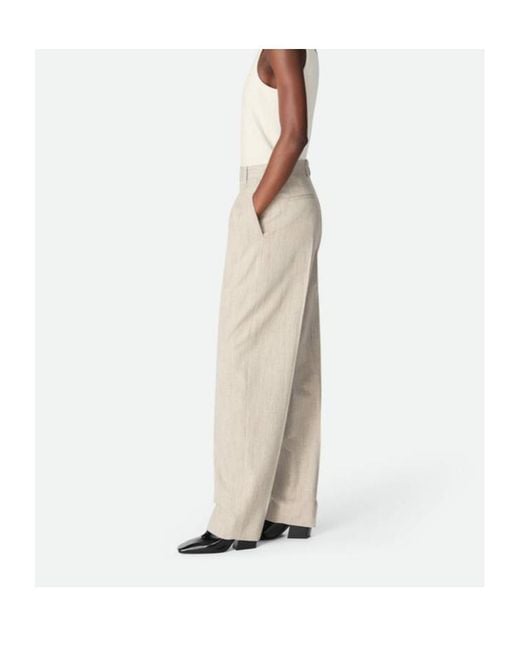 Bottega Veneta White Tailored Tapered Leg Pants