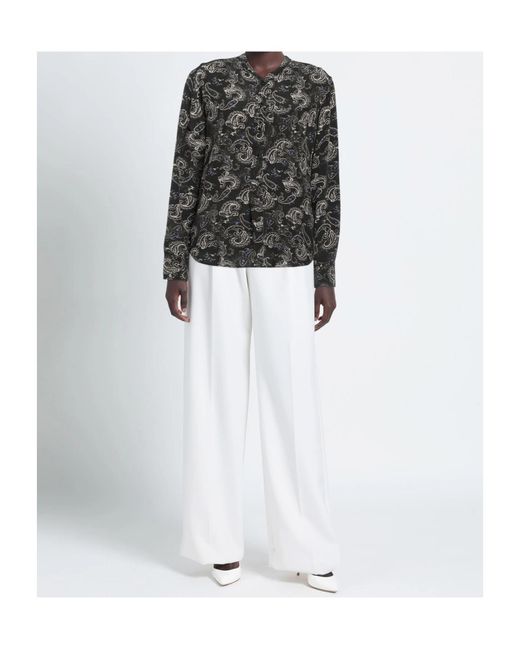 Isabel Marant Gray Paisley Print Top