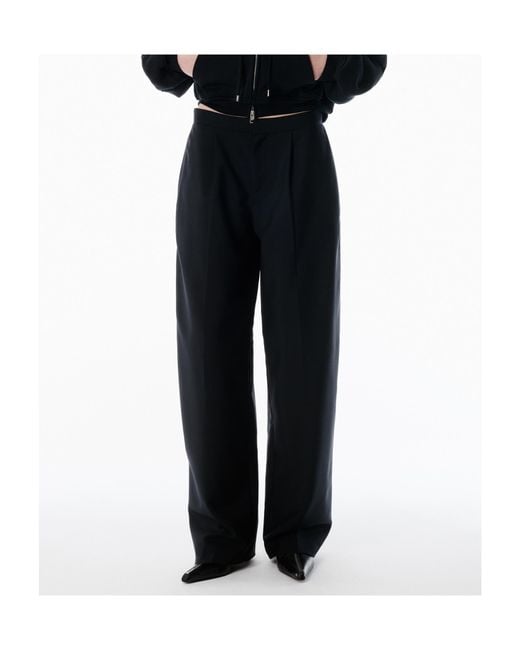 Alexander Wang Black Mid-Rise Tailored Pants