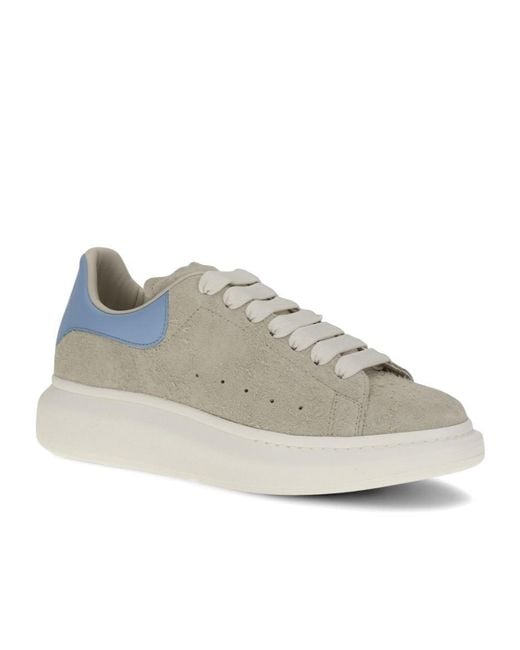 McQueen Gray Lace-Up Sneakers for men