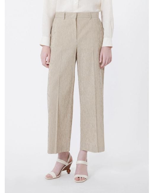 Weekend by Maxmara White Marina Wide Leg Pants
