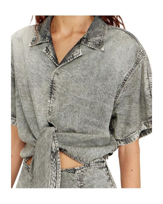 DIESEL Gray De-Staly- Denim Dress