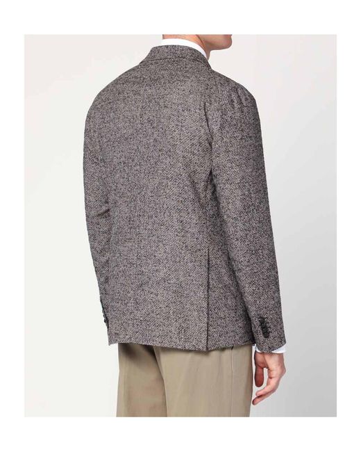 Tagliatore Brown Double-Breasted Jacket for men