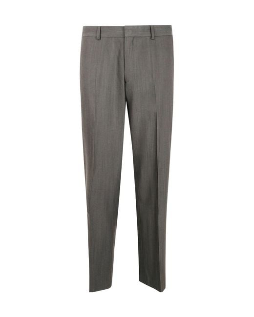 Paul Smith Gray Belt Loop Casual Pants for men