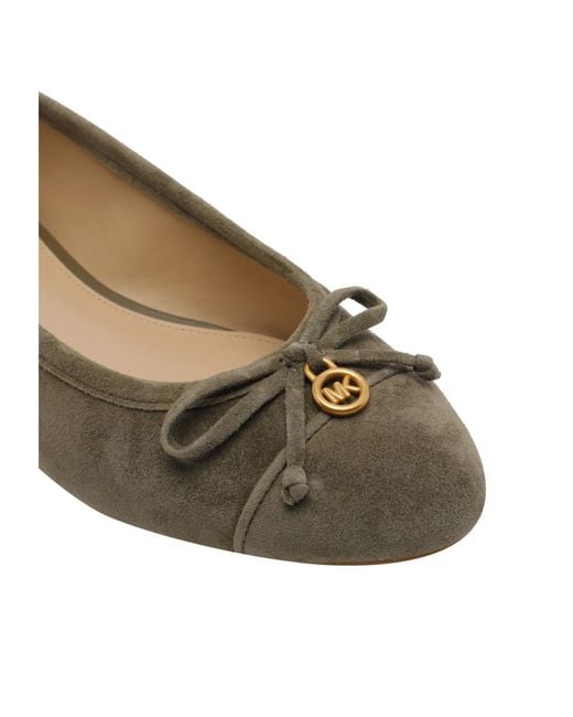 MICHAEL Michael Kors Brown Round-Toe Flat Shoes
