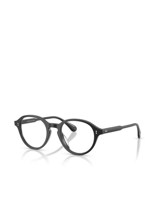 Oliver Peoples White Oval Frame Glasses for men