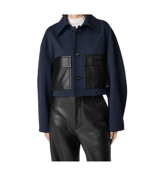 Bottega Veneta Blue Long Sleeved Buttoned Jacket