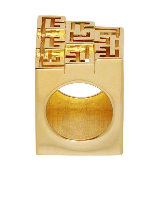 Balmain Metallic 3D Multi Pb Ring