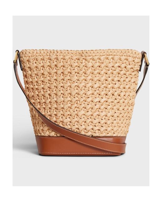 Céline Pink Small Bucket Cuir Triomphe