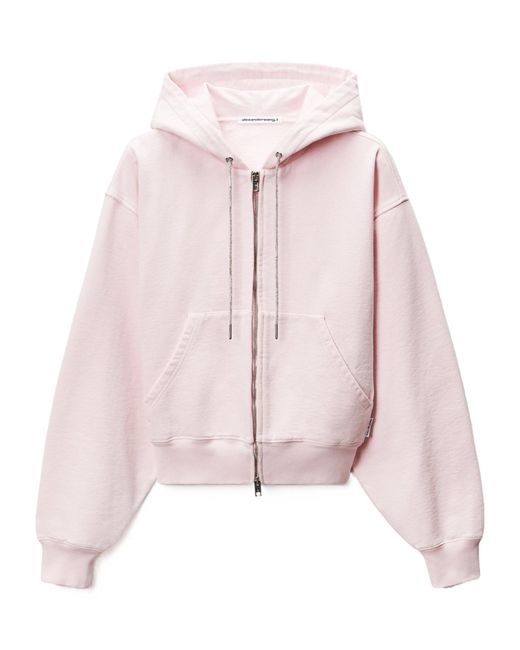 Alexander Wang Pink Zip-Up Hoodie