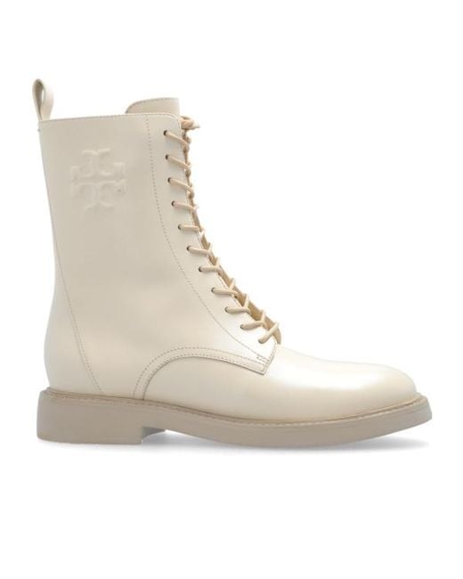 Tory Burch Natural Ankle Boots