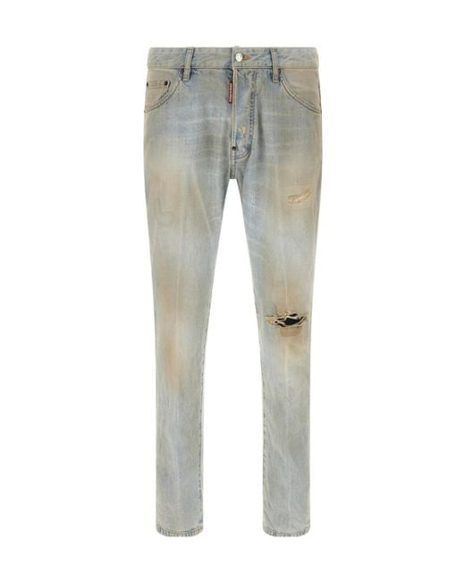 DSquared² Gray Denim Jeans for men