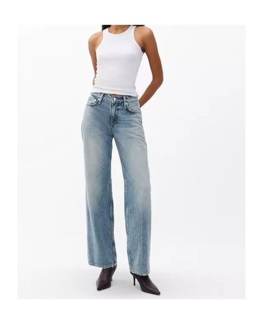 Rag & Bone Blue Saige Denim Jeans