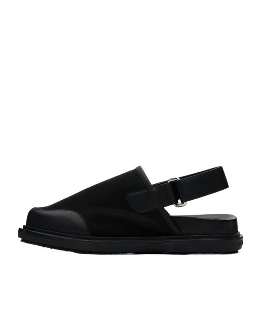 Marni Black Back Strap Mules