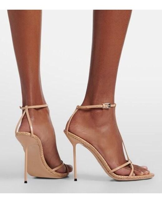 Paris Texas White Lidia Patent Leather Sandals