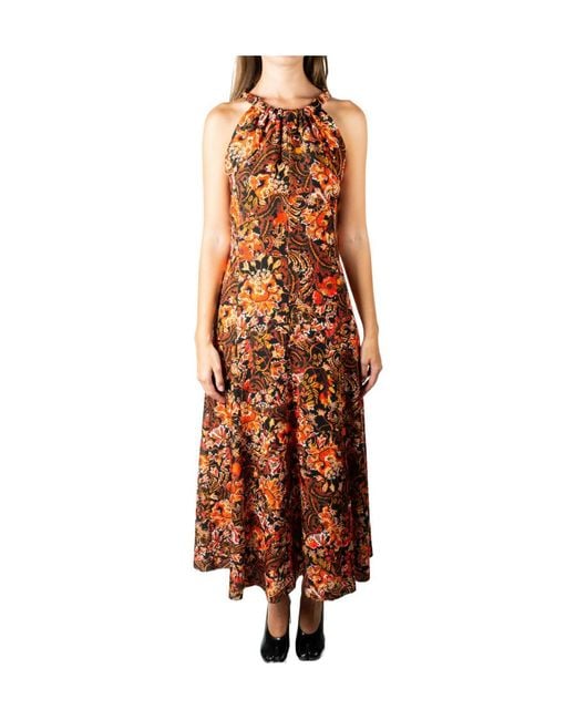 Dries Van Noten Brown Sleeveless Dress