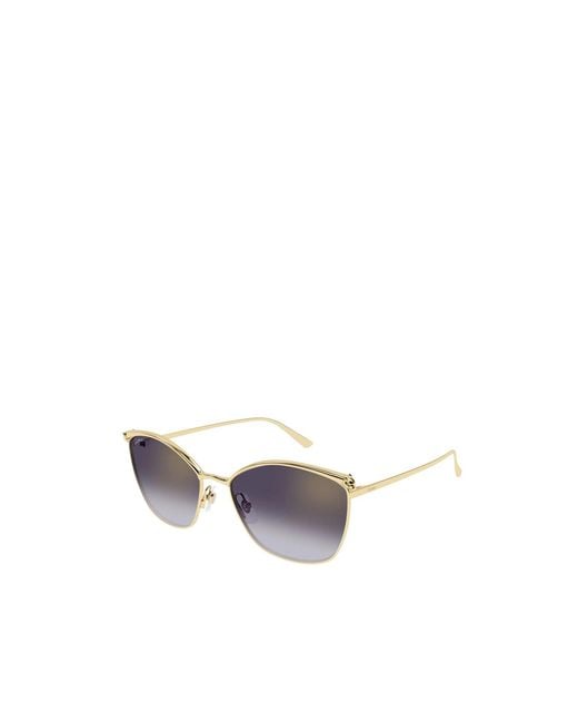 Cartier Multicolor Geometric-Frame Sunglasses