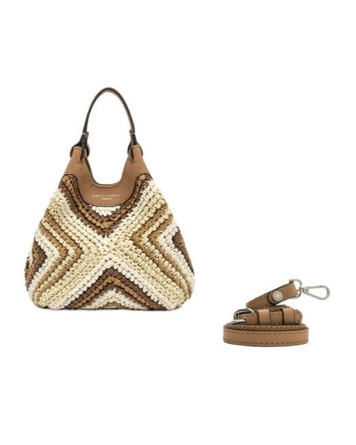 Gianni Chiarini Metallic Dua Patterned Shoulder Bag