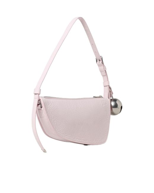 Burberry Pink Mini Shield Bell-Charm Shoulder Bag
