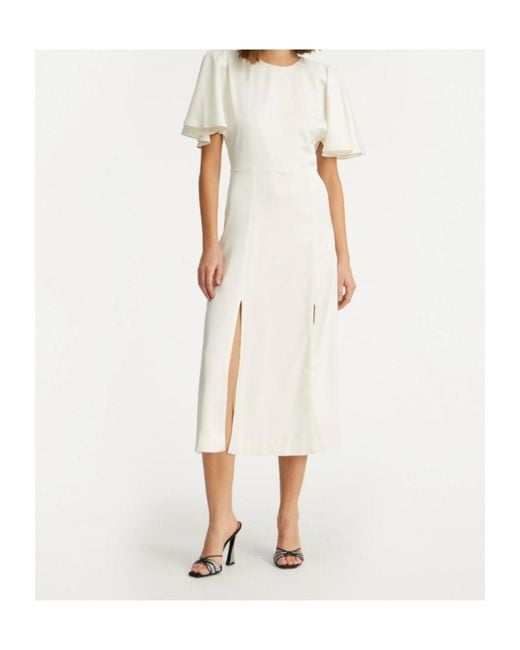 ROTATE BIRGER CHRISTENSEN White Verilly Tea Dress