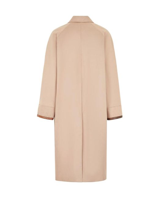 Fendi Natural Single-Breasted Coats for men