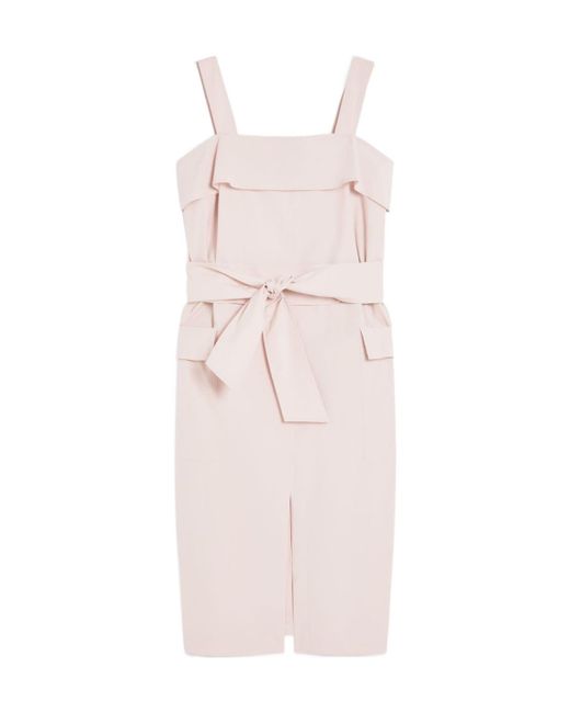 Weekend by Maxmara Pink Arte12324 Belted Sleeveless Dress