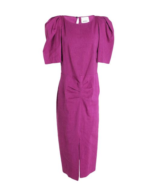 Isabel Marant Purple Unlined Bodycon Dress
